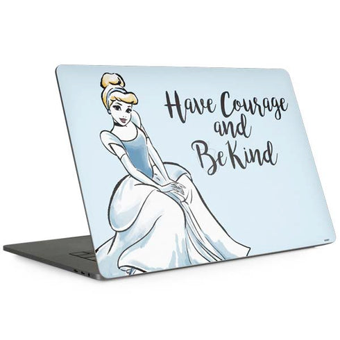 Disney Princess Cinderella Have Courage and Be Kind Art MacBook Skins